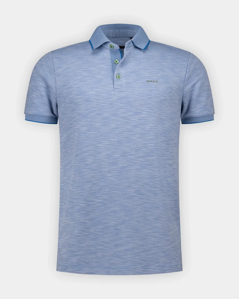 Polo de hombre en algodón flame de estilo sport