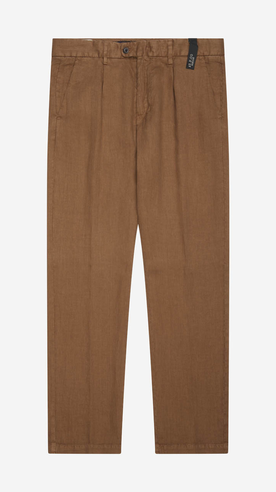 Pantalón de hilo de pernera ancha con pinzas Bleecker
