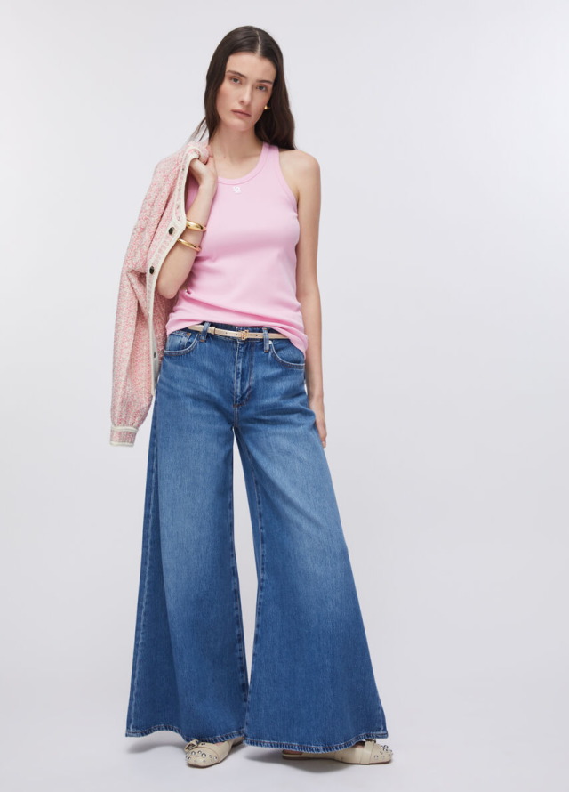 Pantalón de mujer de corte ancho Liu Jo Super Ample No Elastic