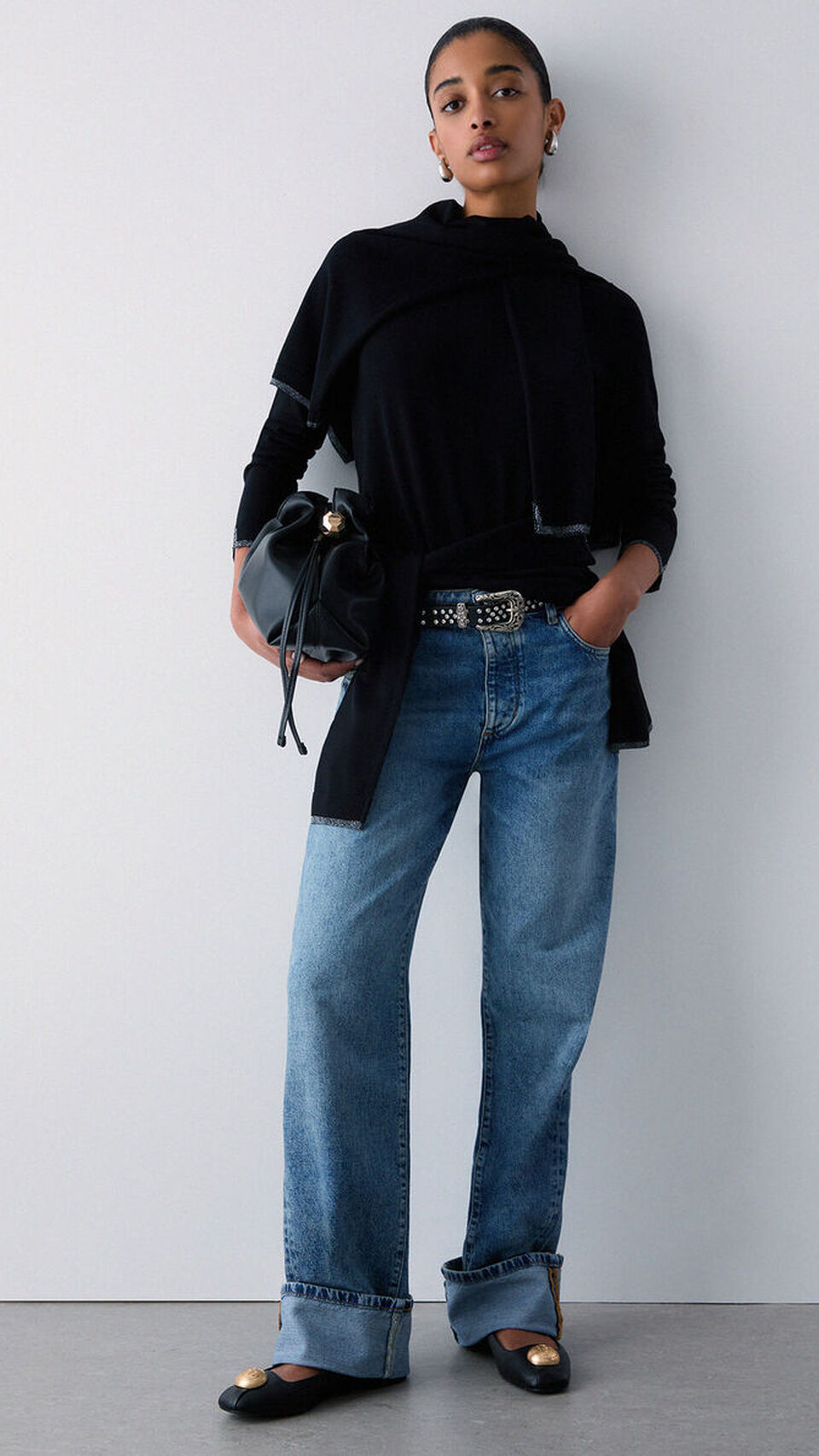 Pantalón recto con vuelta de Liu Jo para mujer