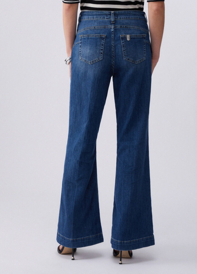 Pantalón de mujer con botones laterales de la marca Liu Jo