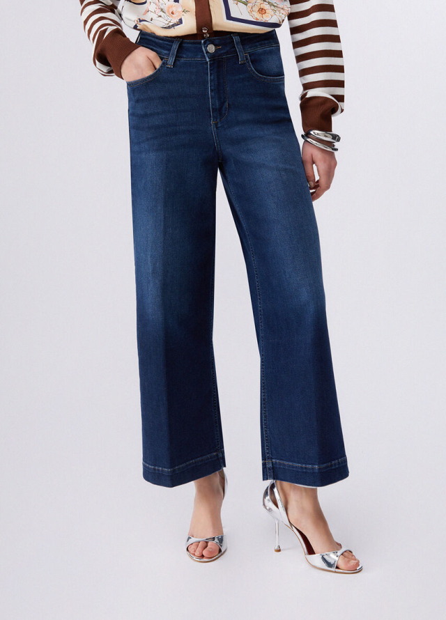 Pantalón crop de mujer Liu Jo con aplicaciones