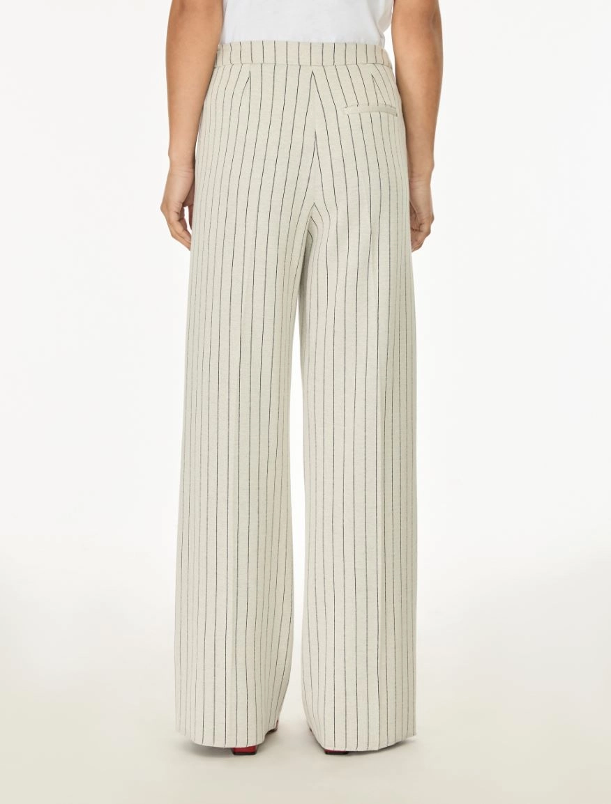 Pantalón wide leg de rayas de estilo joven iBlues
