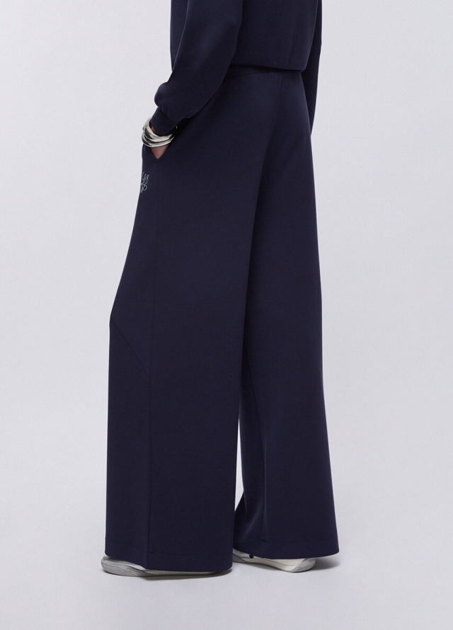 Pantalón de neopreno de corte ancho y recto Liu Jo