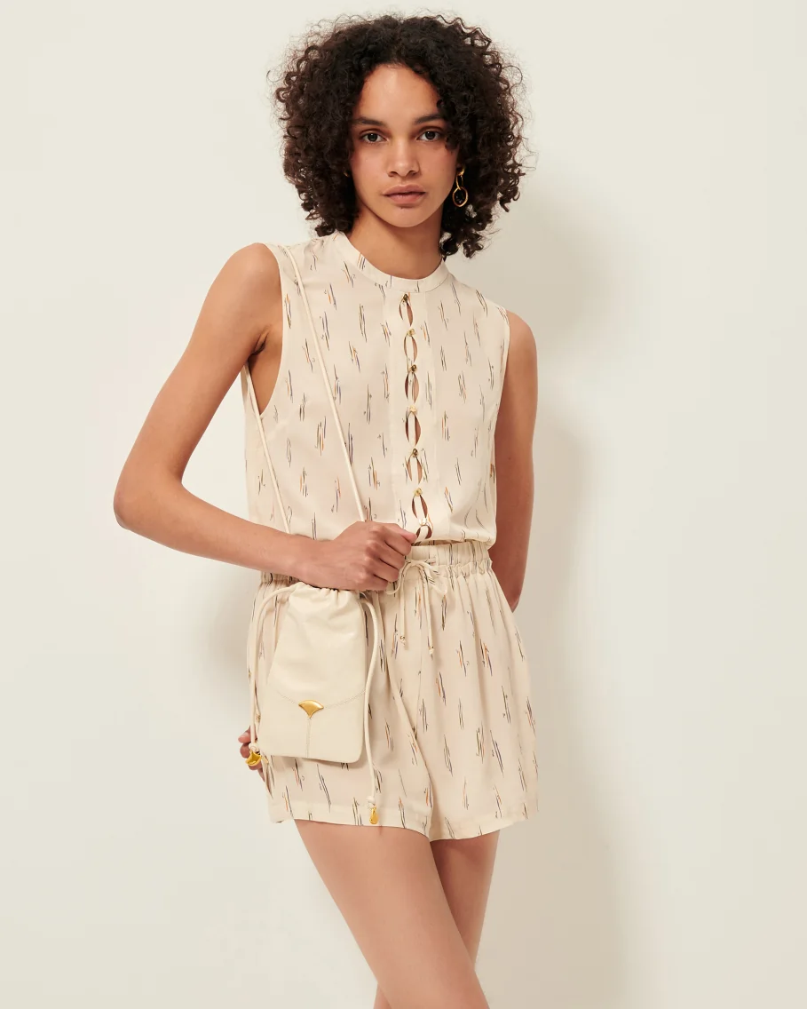 Blusa de rayas sin mangas Sessùn modelo Les Bains