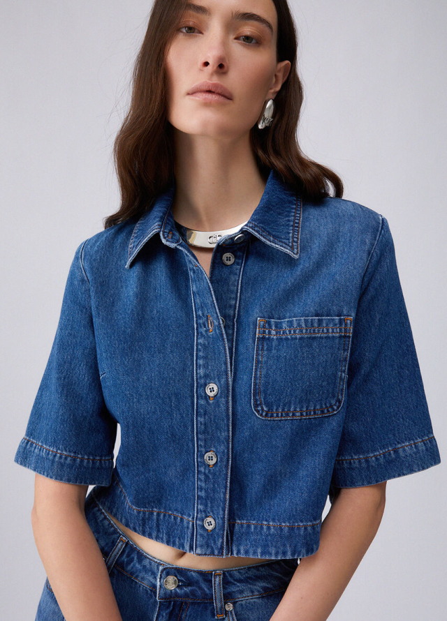 Camisa de manga corta en Tencel de Liu Jo para mujer