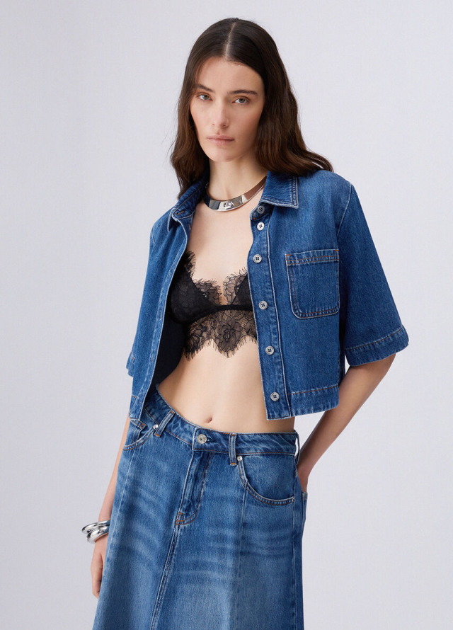 Camisa de manga corta en Tencel de Liu Jo para mujer