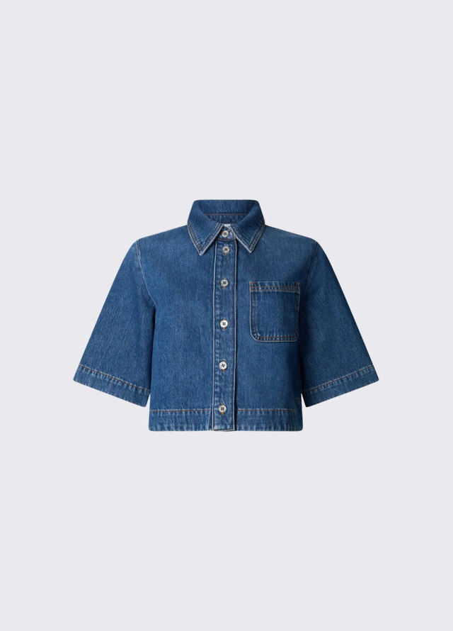 Camisa de manga corta en Tencel de Liu Jo para mujer