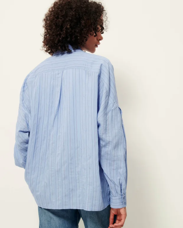 Camisa de rayas amplia de viscosa Sessùn modelo Dazik