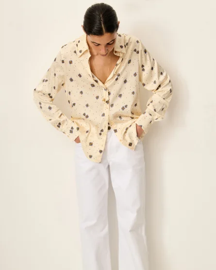 Blusa estampada de manga larga Sessùn modelo Britjet