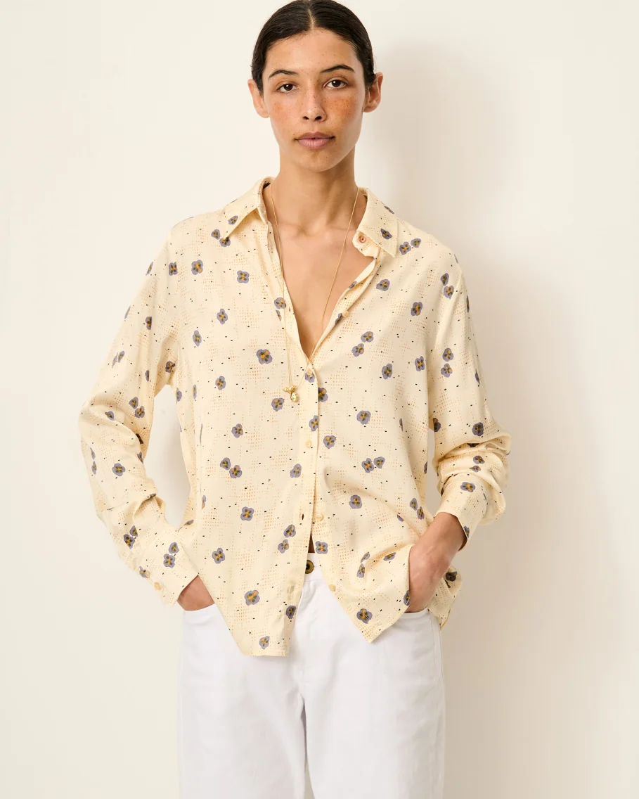 Blusa estampada de manga larga Sessùn modelo Britjet