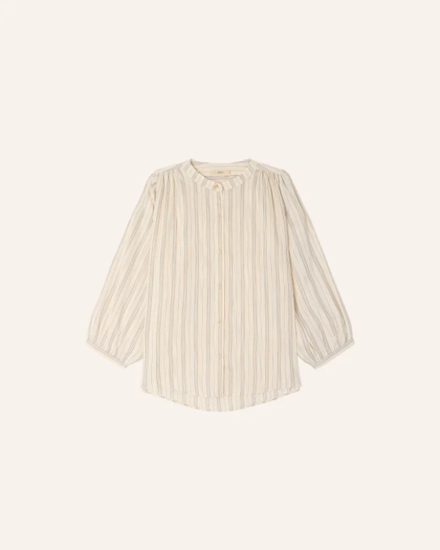 Blusa de rayas de corte amplio Sessùn con manga 3/4