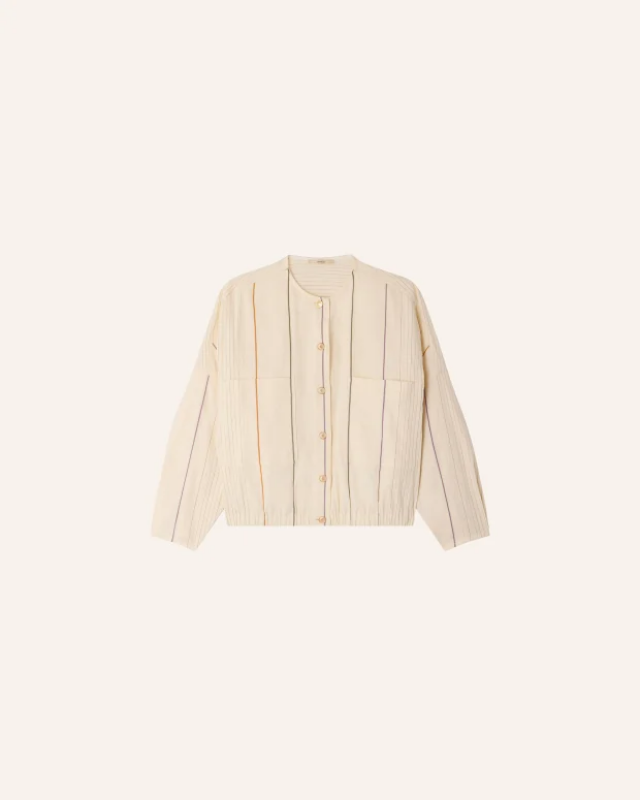 Chaqueta de rayas de algodón Sessùn modelo Calancas
