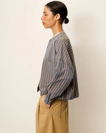 Chaqueta de lino a rayas para mujer Sessùn modelo Cadaqués