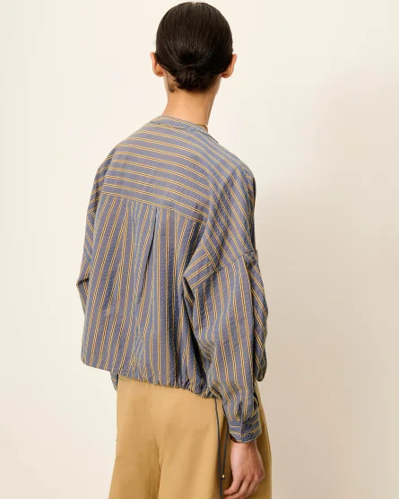 Chaqueta de lino a rayas para mujer Sessùn modelo Cadaqués