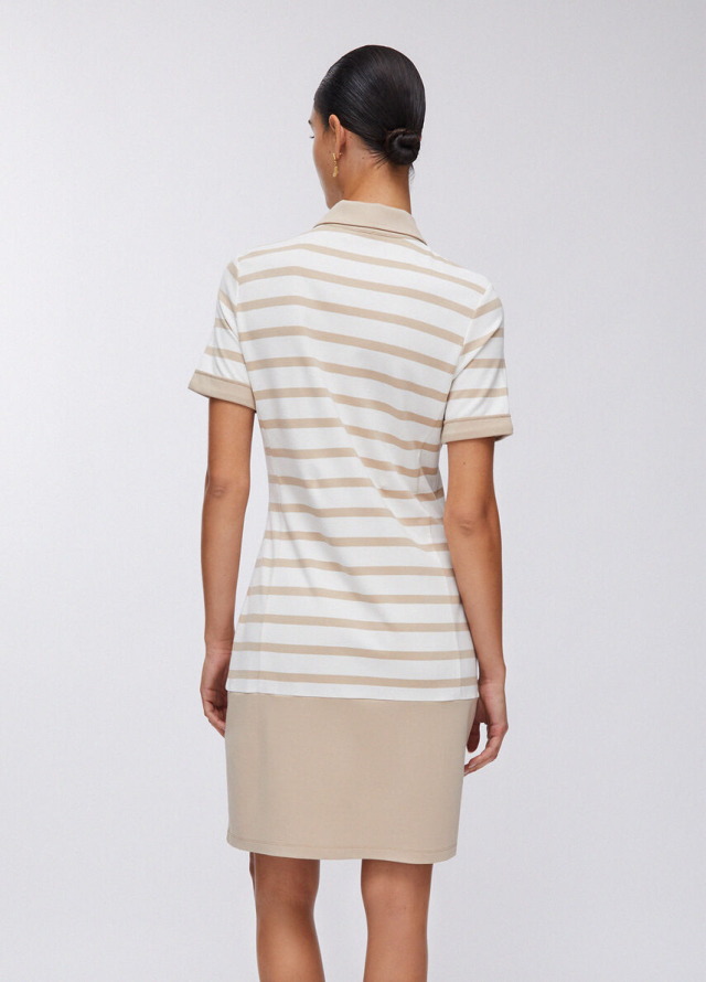 Vestido de punto a rayas de estilo joven Liu Jo
