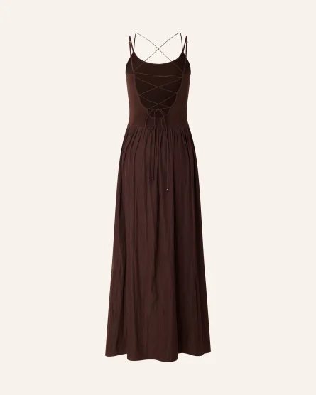 Vestido de tirantes con falda de raso Sessùn Sweet Mambo