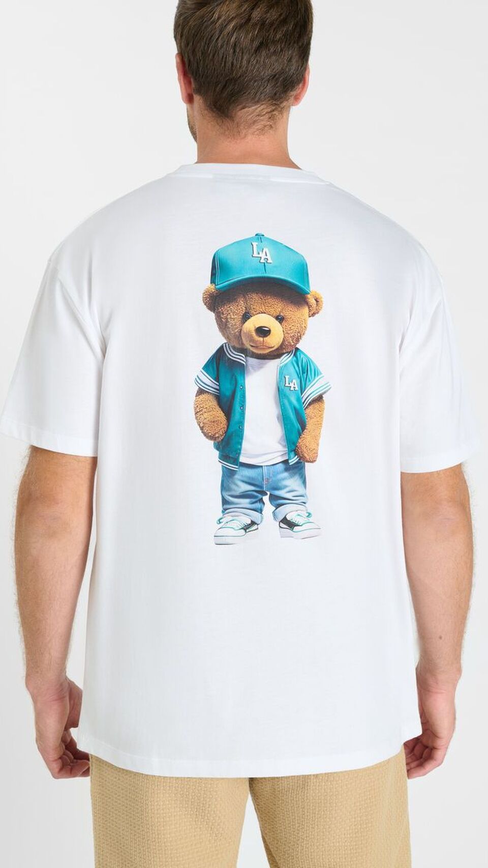 Camiseta de hombre Le Temps des Cerises con diseño de oso en la espalda