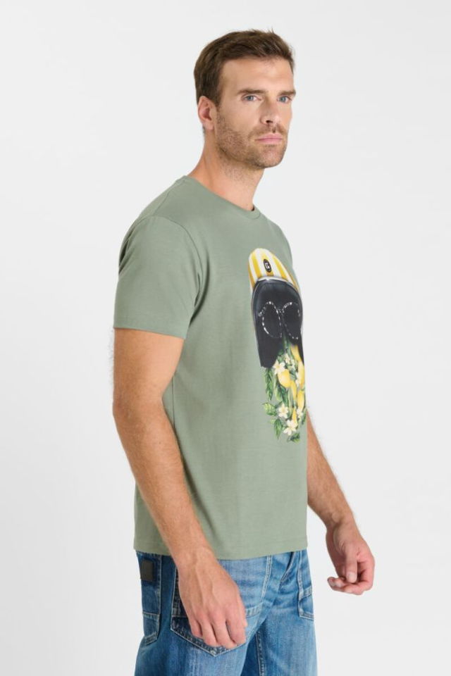 Camiseta de algodón de estilo joven Le Temps des Cerises Casc Llimones