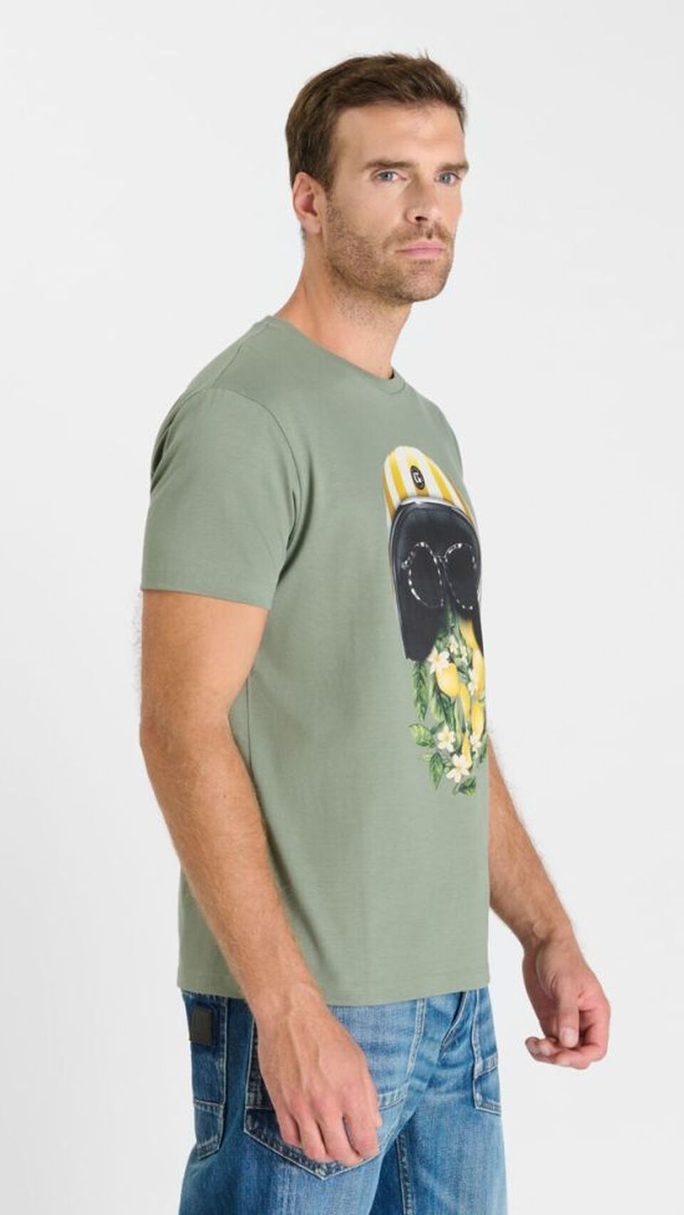 Camiseta de algodón de estilo joven Le Temps des Cerises Casc Llimones
