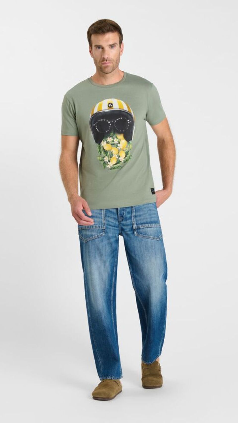 Camiseta de algodón de estilo joven Le Temps des Cerises Casc Llimones