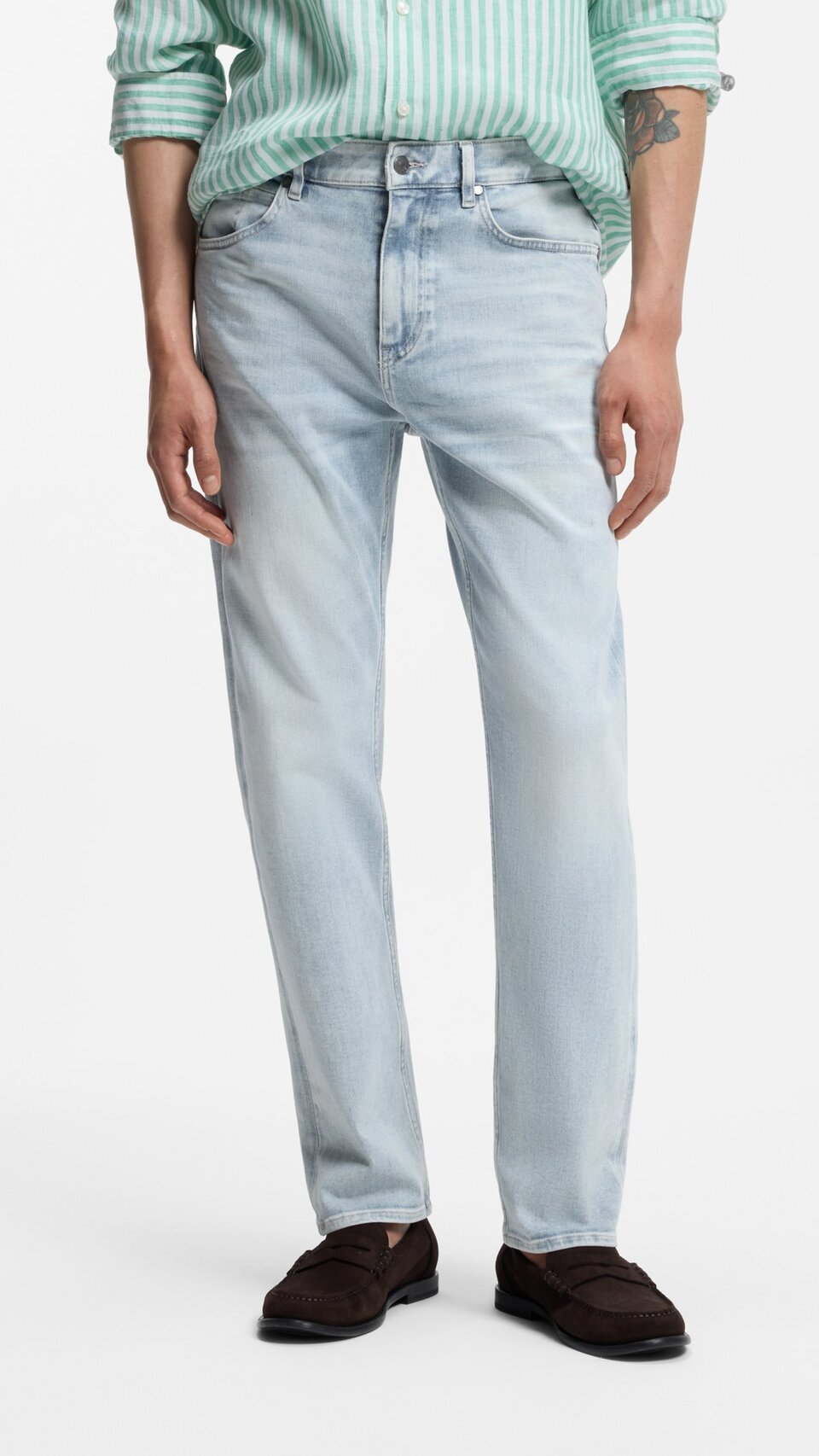Pantalón vaquero de corte amplio Boss para hombre