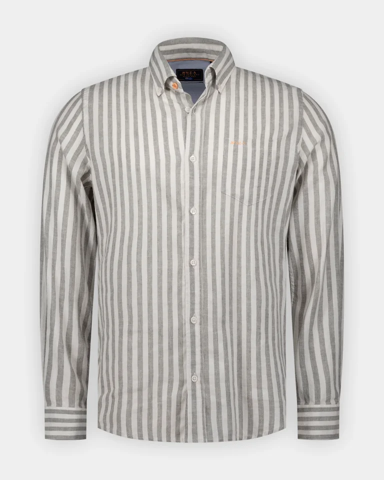 Camisa de rayas de estilo sport para hombre