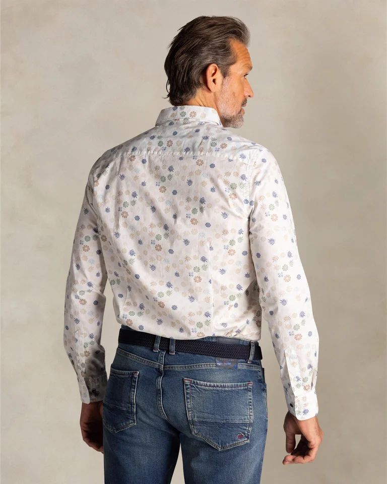 Camisa sport de flores para hombre Flors+Fulles