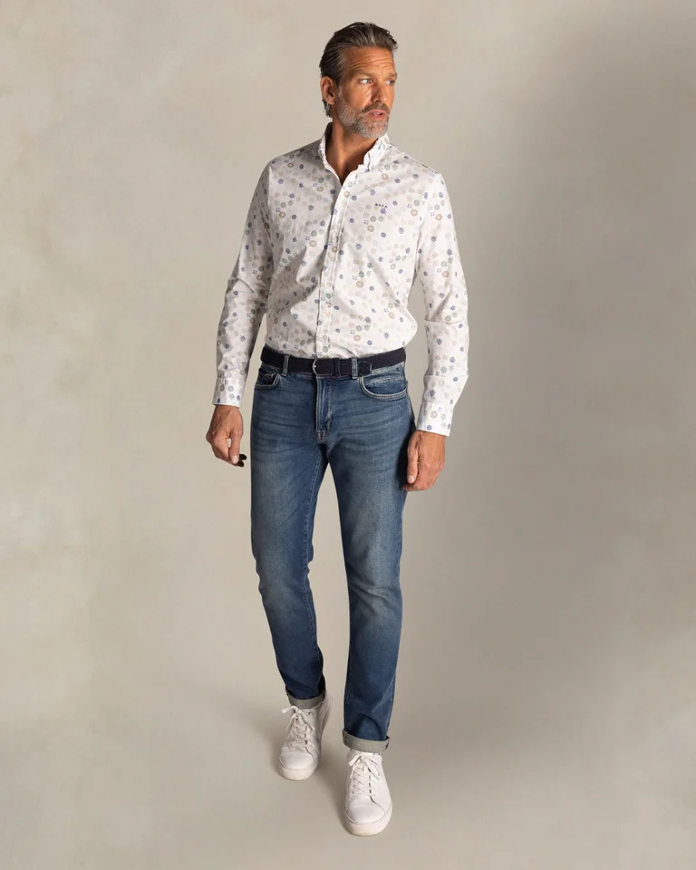 Camisa sport de flores para hombre Flors+Fulles