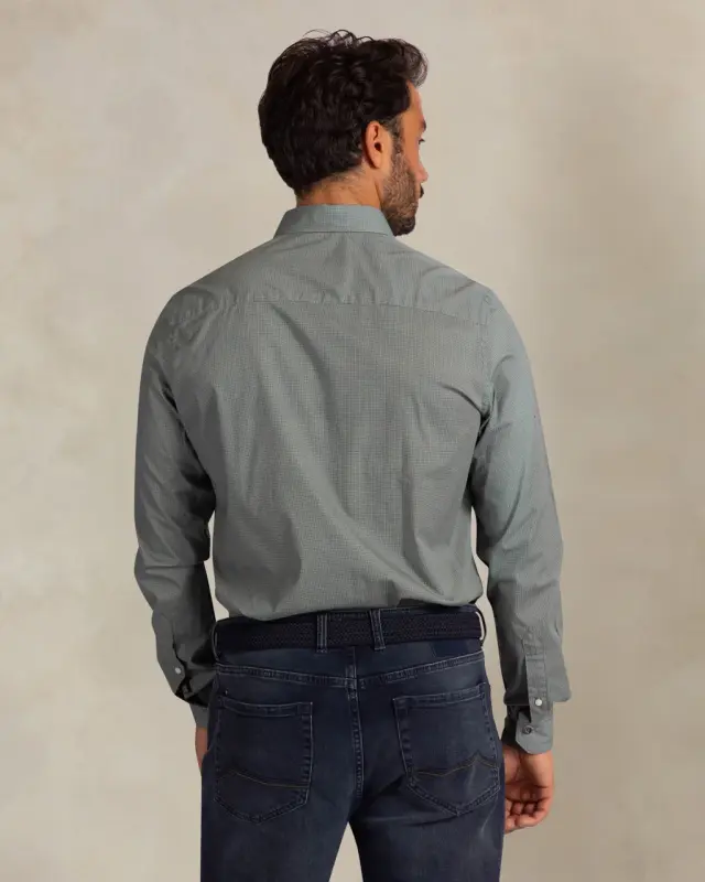 Camisa sport de manga larga para hombre NZA