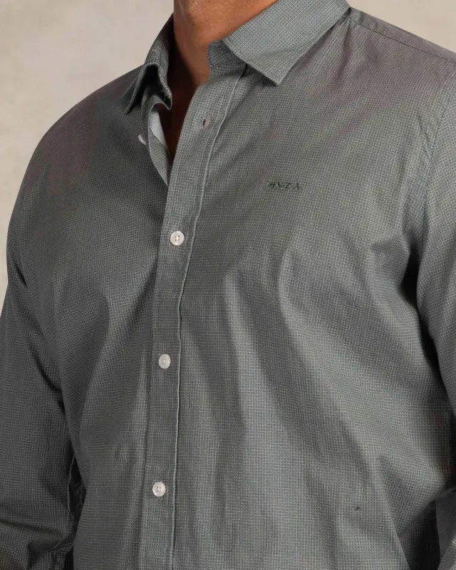 Camisa sport de manga larga para hombre NZA
