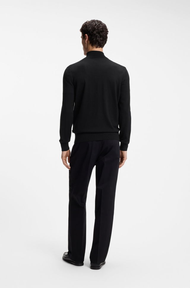Cardigan de punto con cremallera para hombre Marca BOSS