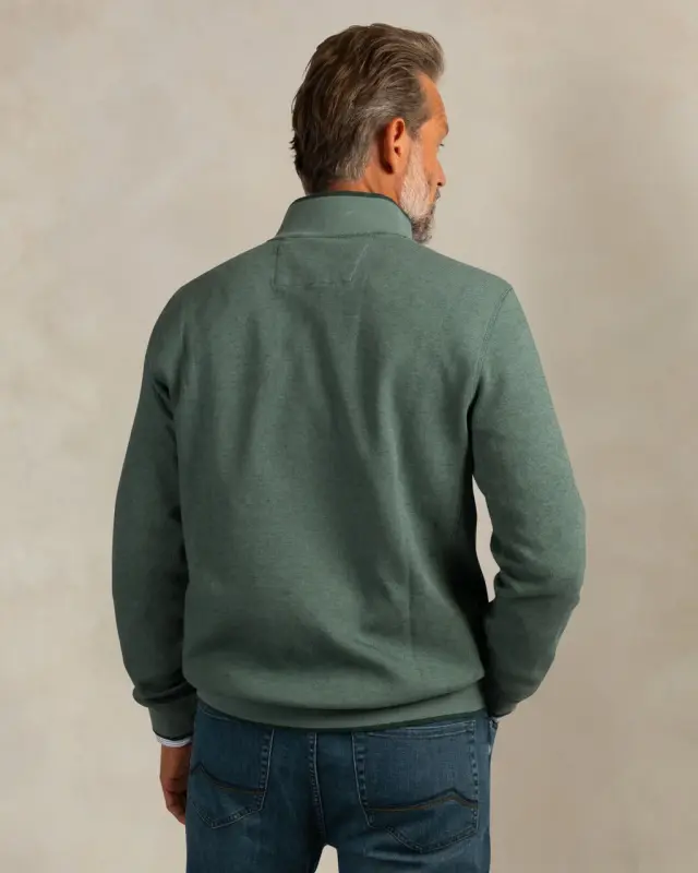 Jersey tipo ziper con cremallera contrastada de la marca NZA