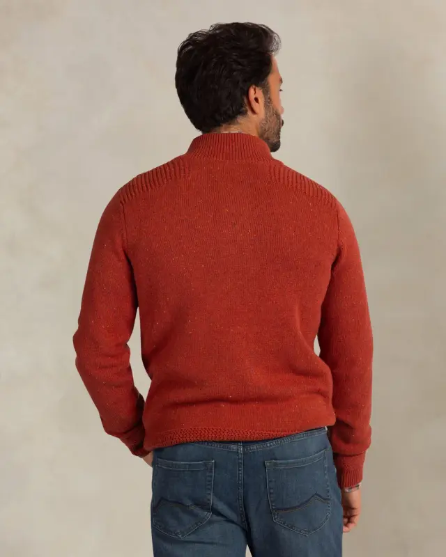 Jersey sport de hombre NZA con cuello de cremallera y botones