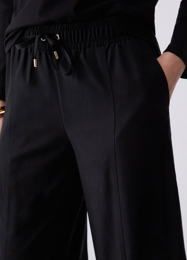 Pantalón ancho de vestir Liu Jo con pinzas en las rodillas
