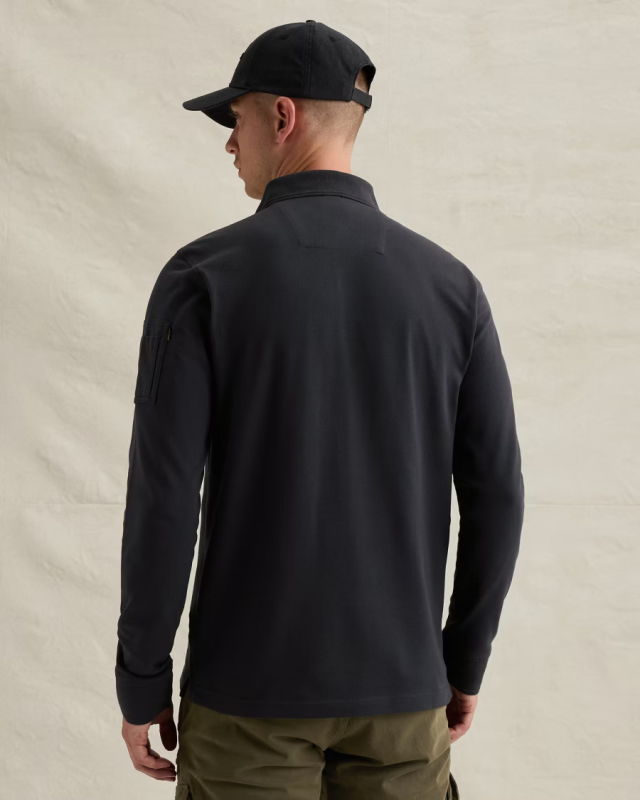 Polo de manga larga liso PME Legend para hombre