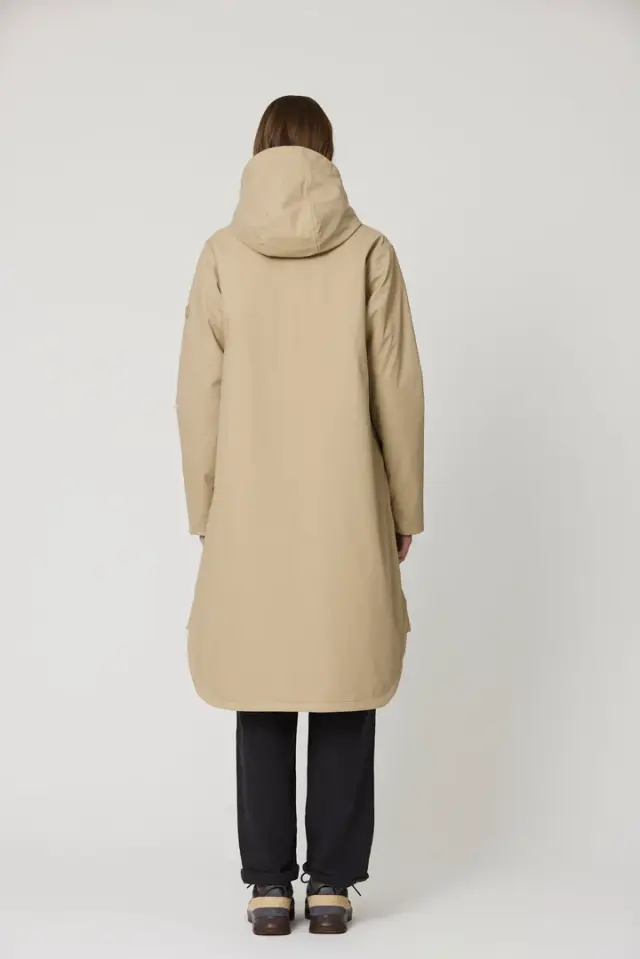 Gabardina larga con capucha para mujer Tanta