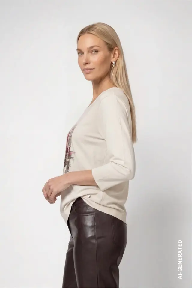 Camiseta de mujer con diseño Parisina de Monari