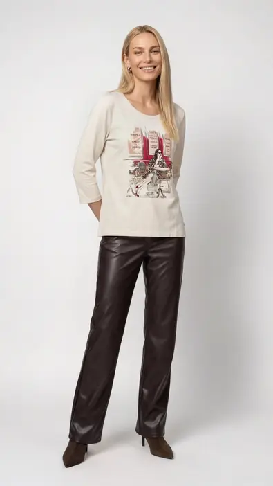 Camiseta de mujer con diseño Parisina de Monari