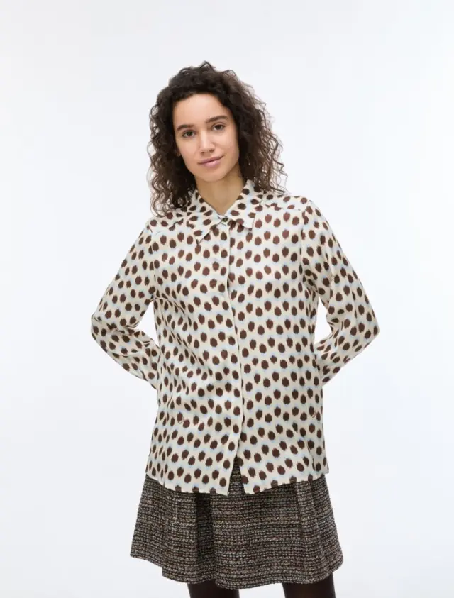 Blusa con estampado de topos IBlues