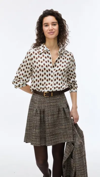 Blusa con estampado de topos IBlues