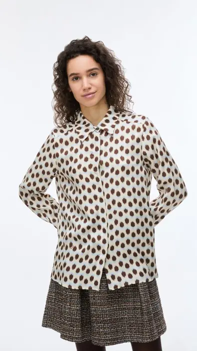 Blusa con estampado de topos IBlues