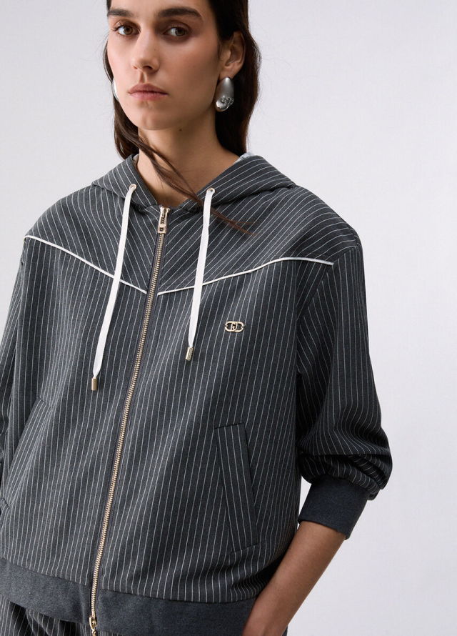 Sudadera con Capucha y Encaje Liu Jo