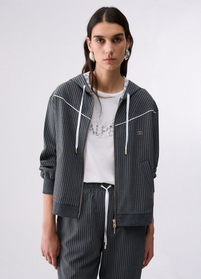 Sudadera con Capucha y Encaje Liu Jo