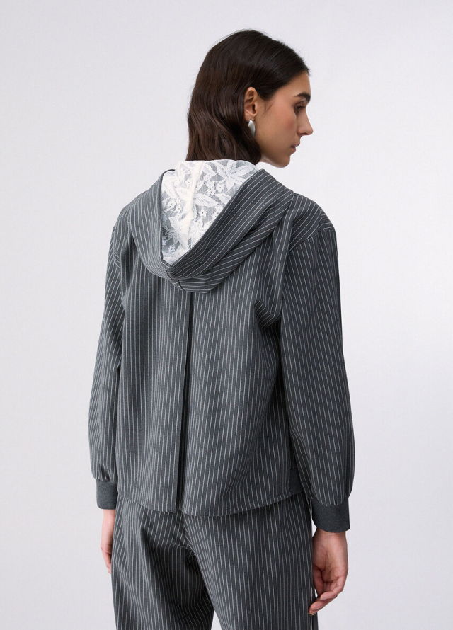 Sudadera con Capucha y Encaje Liu Jo