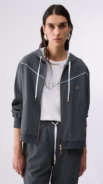 Sudadera con Capucha y Encaje Liu Jo