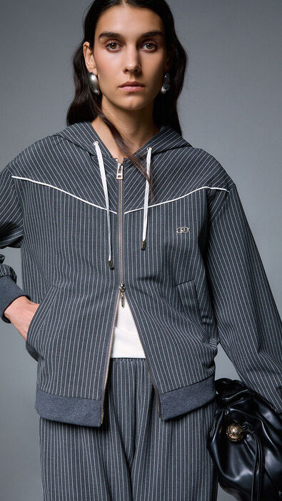 Sudadera con Capucha y Encaje Liu Jo