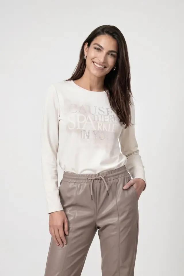 Camiseta de neopreno con strass Monari