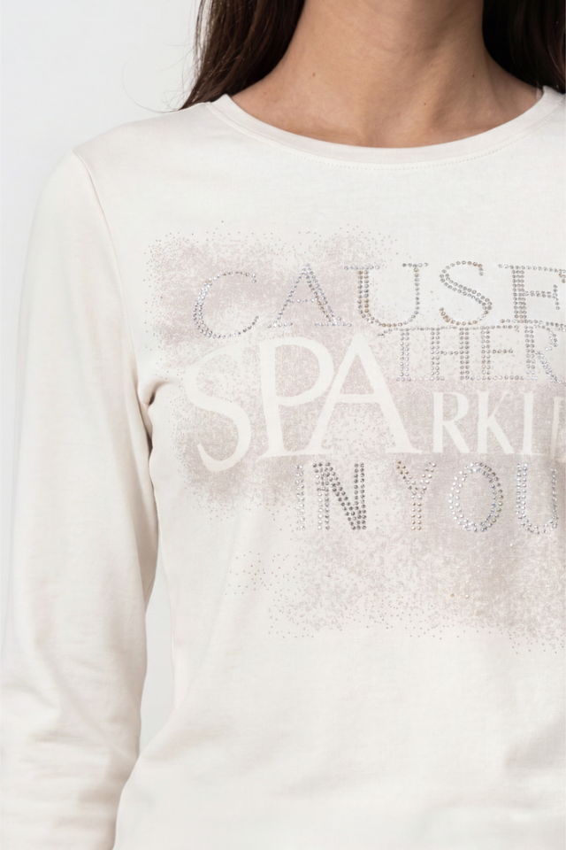 Camiseta de neopreno con strass Monari
