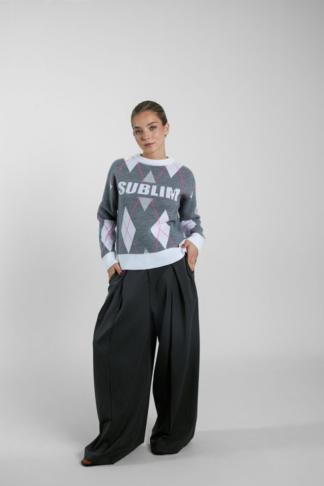 Jersey de rombos para mujer Sublim